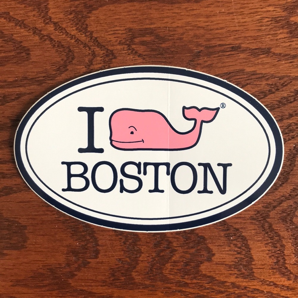 Vineyard vines Boston sticker